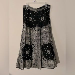 Boston Proper black ankle length skirt Size 12